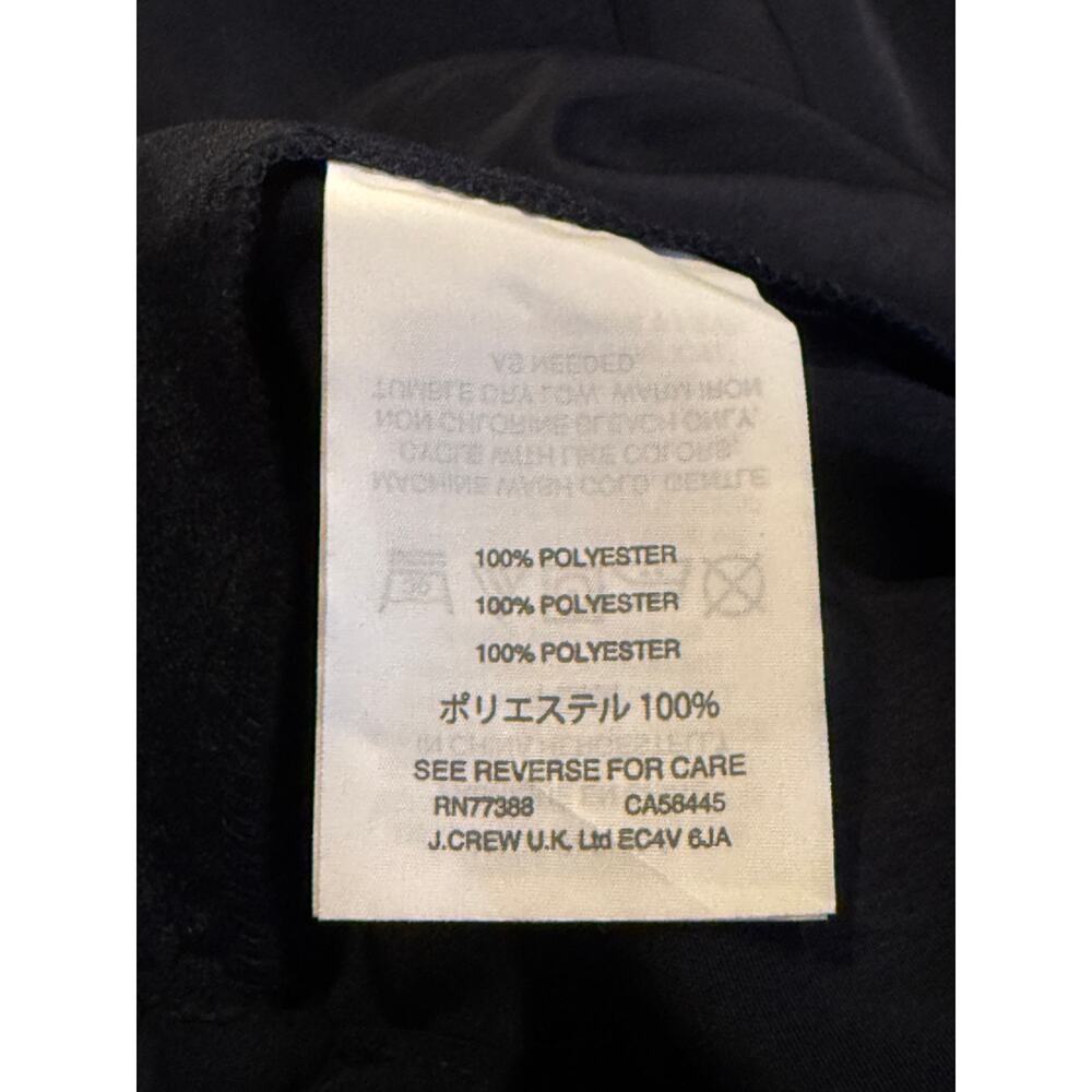 J Crew Sleeveless Satin Effect OnePiece Jumpsuit Elastic Tie Waist Pocket 6 Blue - Picture 11 of 15